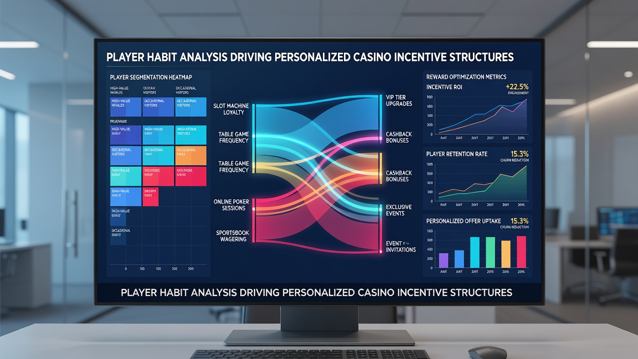 Analytics interface showing segmented player cohorts and corresponding personalized reward offers